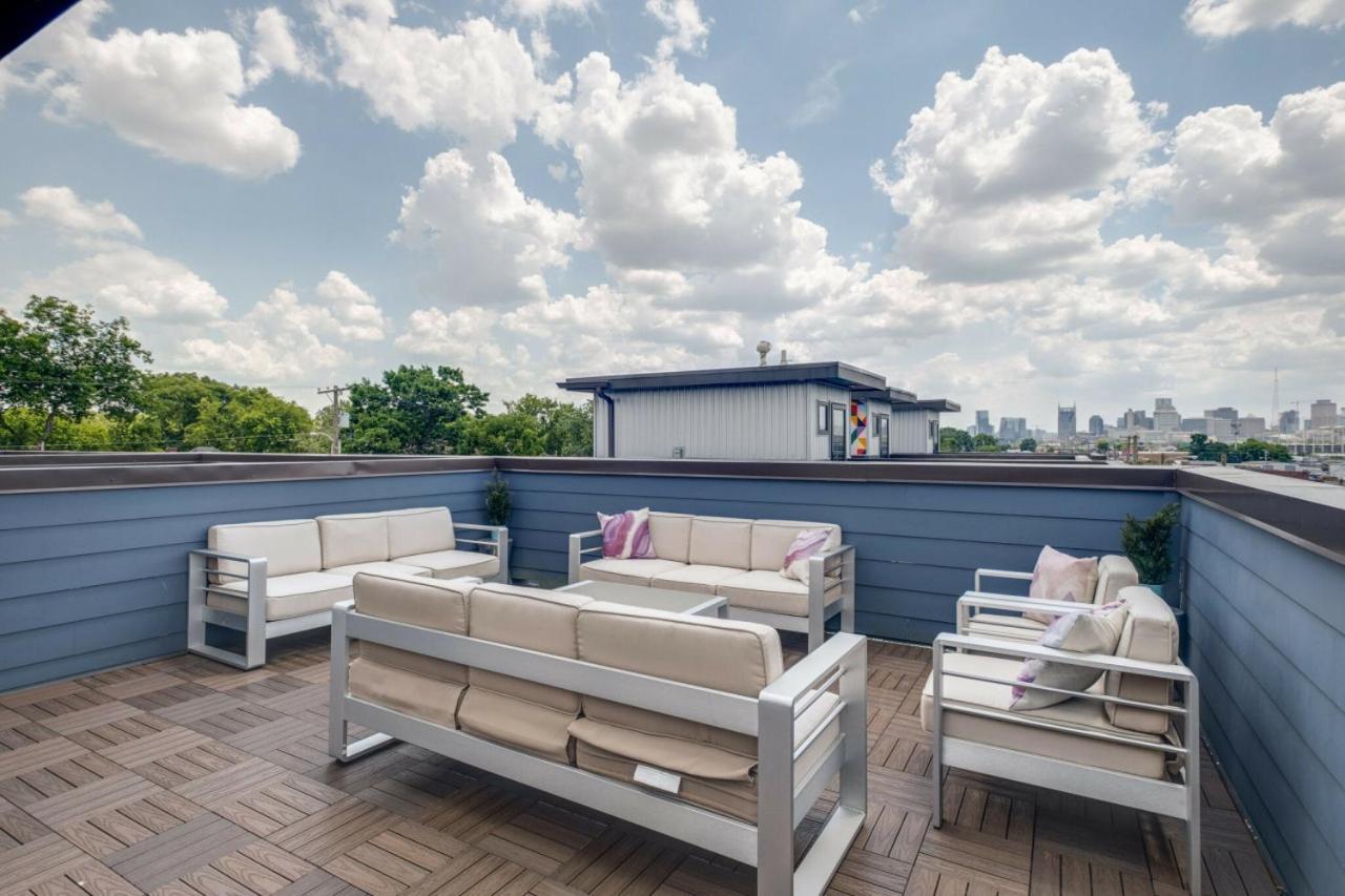Modern Townhome, W/ Downtown Views, Rooftop Deck Only 6Min To Broadway Nashville Exterior foto